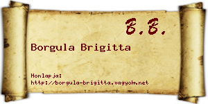Borgula Brigitta névjegykártya